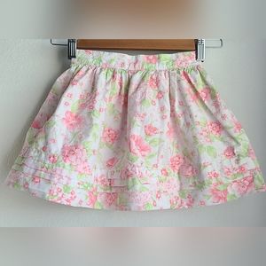 Hartstrings Floral Skirt, Size 4